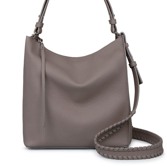 AllSaints Kita Bag Grey Leather - Picture 3 of 13